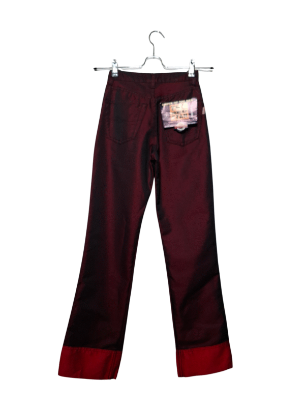 Tamsiai raudoni džinsai, NAUJI, XS