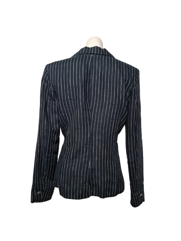 Lininis dryžuotas švarkas, L