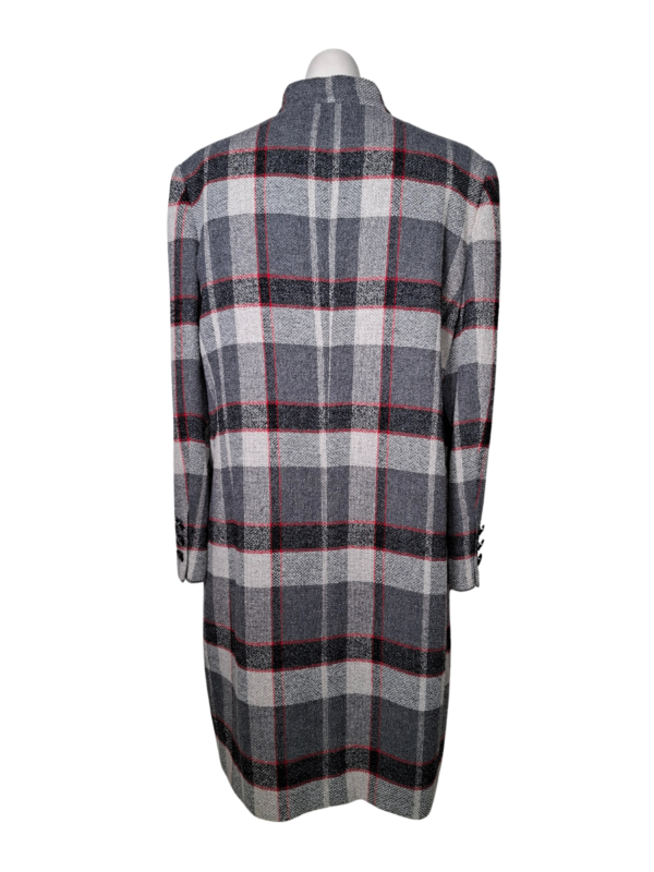 Pilkas languotas paltas, XL