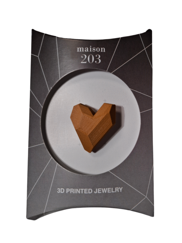 Ruda širdies formos sagė