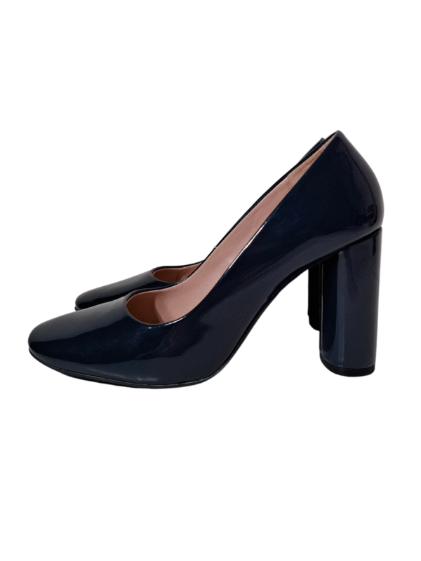 Tamsiai mėlyni lakuoti aukštakulniai, 38 dydis