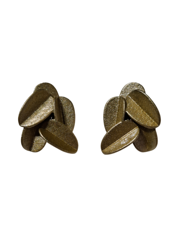 Aukso spalvos LEAVES METALLIC auskarai