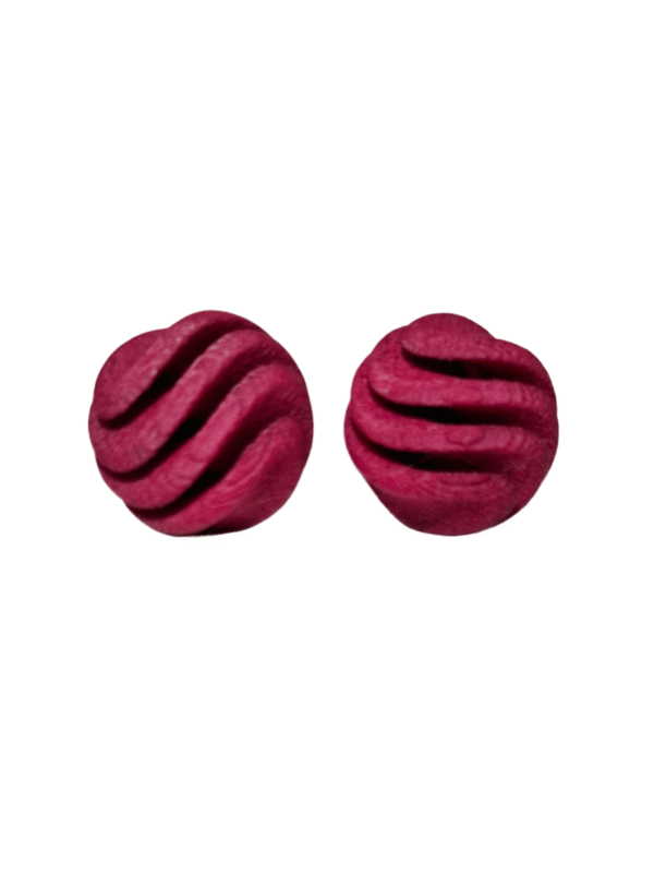 Tamsiai raudoni BERN auskarai