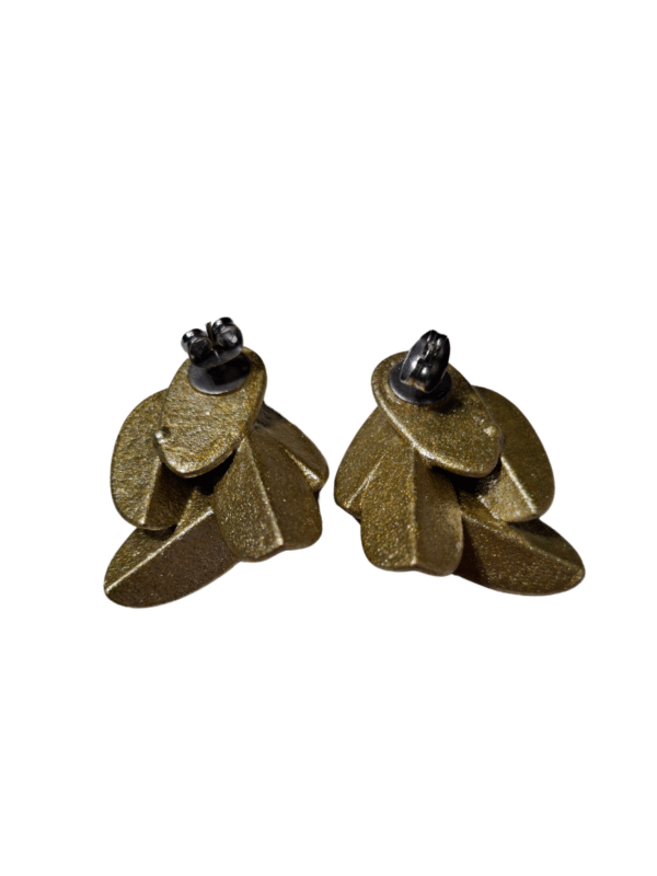 Aukso spalvos LEAVES METALLIC auskarai