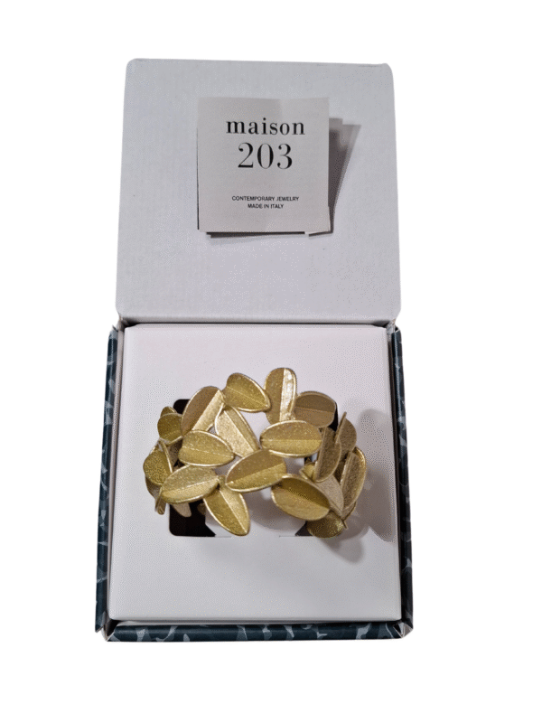 Aukso spalvos LEAVES METALLIC apyrankė