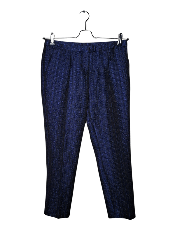 Mėlynos raštuotos blizgios kelnės, NAUJOS, M