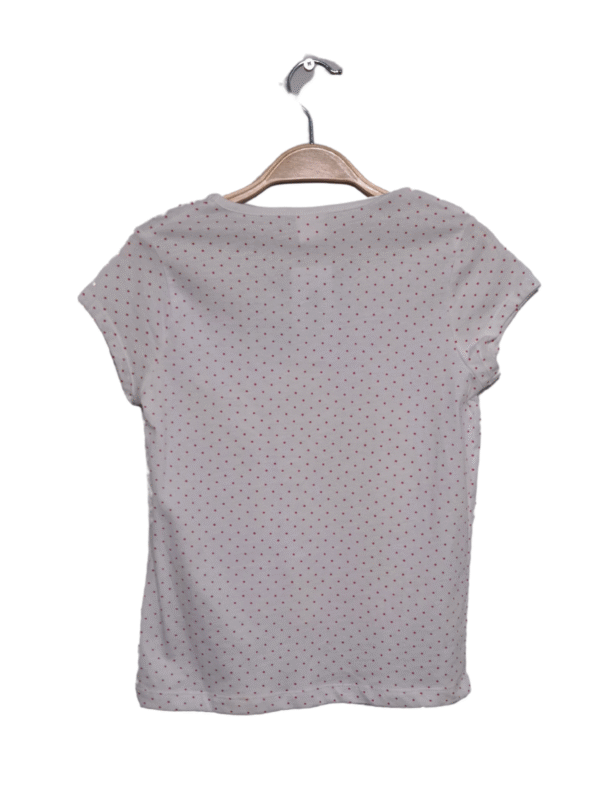 Balti vaikiški marškinėliai su piešiniu, 10-11 m.