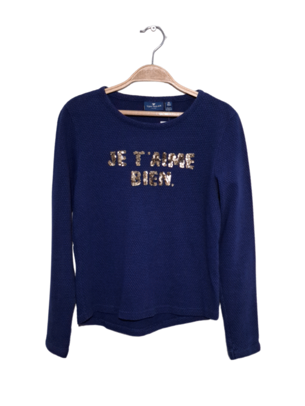 Violetiniai vaikiški marškinėliai ilgomis rankovėmis, 12 m.