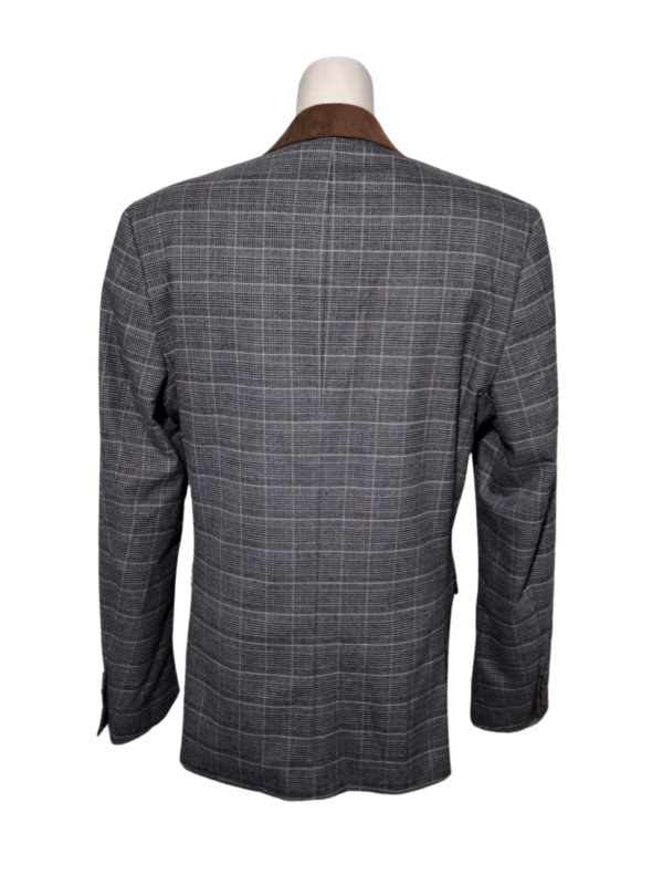 Pilkas languotas švarkas, L