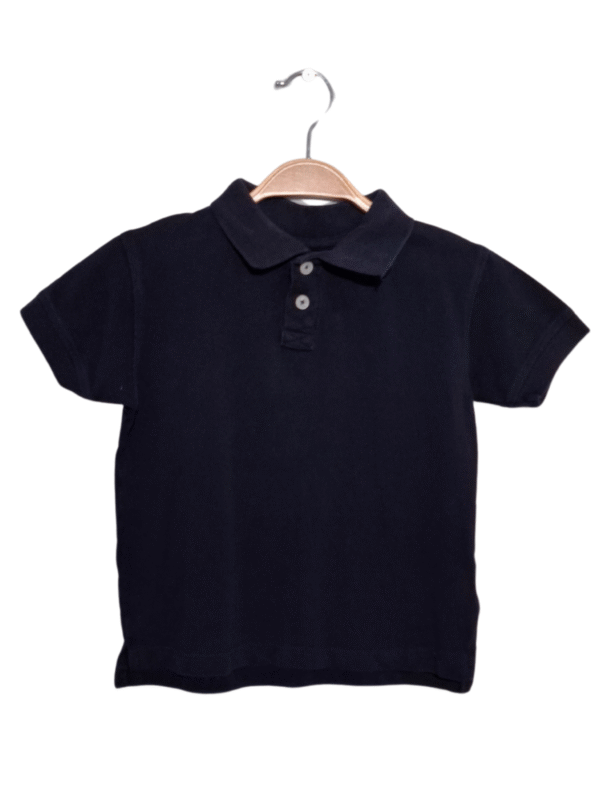 Tamsiai mėlyni vaikiški polo marškinėliai, 4-5 m.