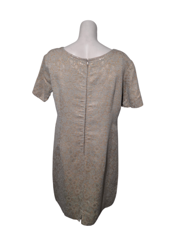 Šviesiai geltona blizganti suknelė, XL