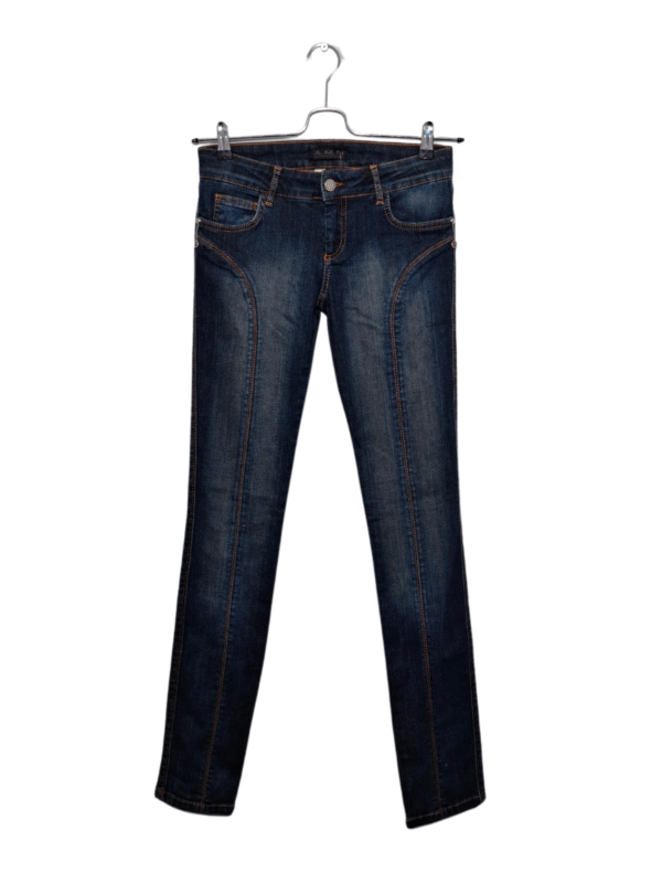 Mėlyni blukinti džinsai, S