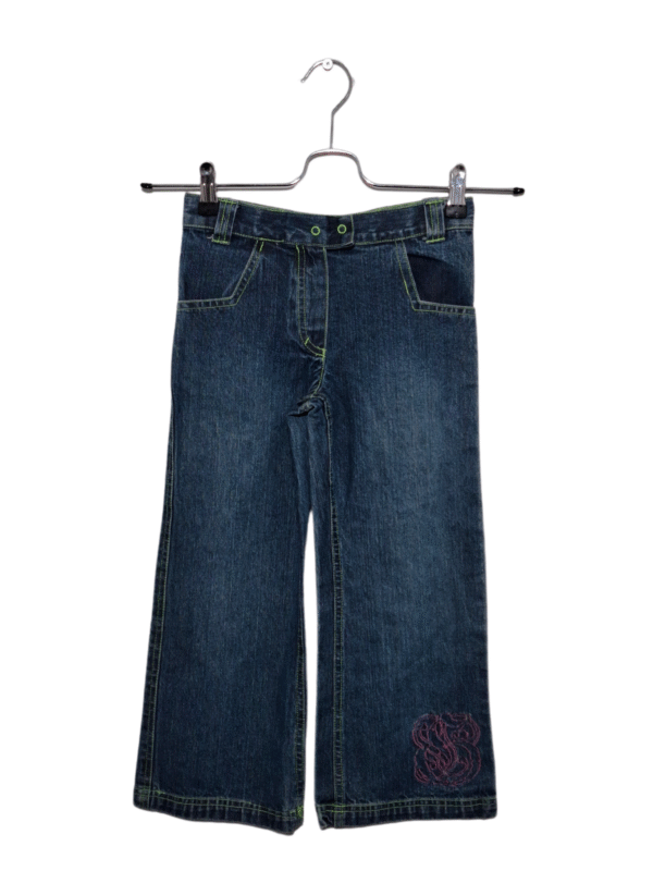 Mėlyni vaikiški džinsai, 6 m.