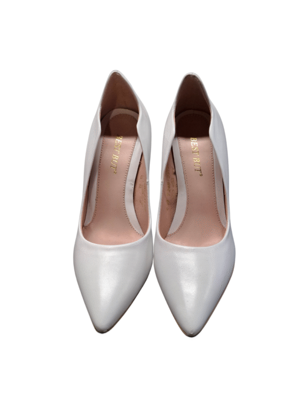 Balti odiniai aukštakulniai, 35 dydis