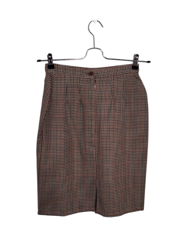 Rudas vilnonis languotas sijonas, S