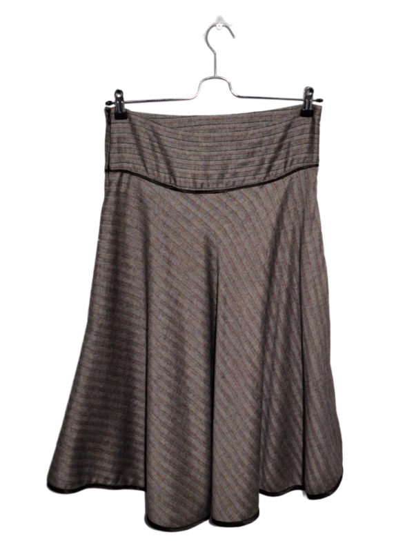 Rudas sijonas su kišenėmis, XL