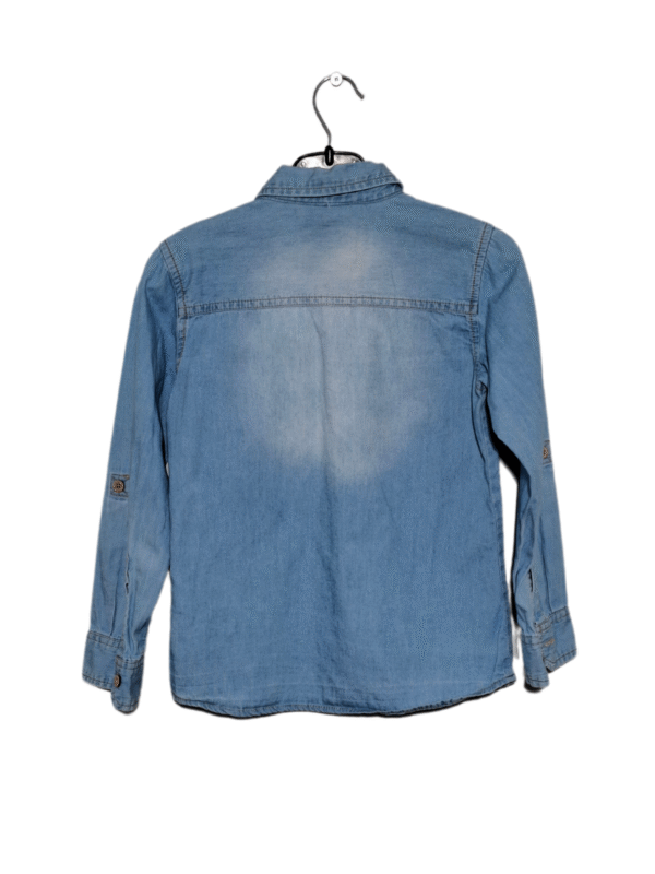 Mėlyni vaikiški marškiniai, 116 cm