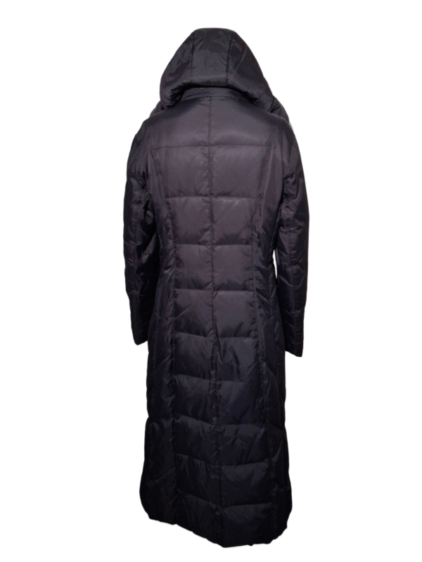 Juoda ilga pūkinė striukė, XL