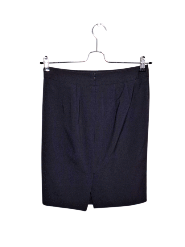 Tamsiai mėlynas klasikinis sijonas, L