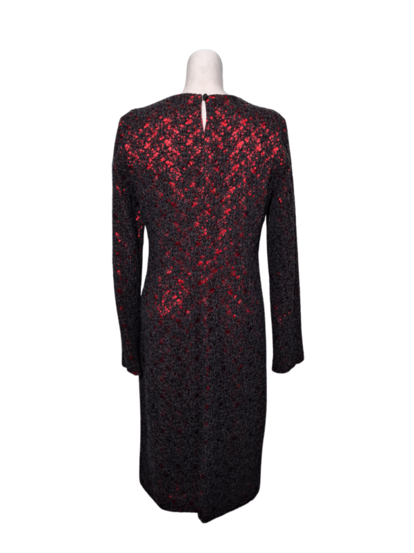 Pilka raštuota suknelė, XL