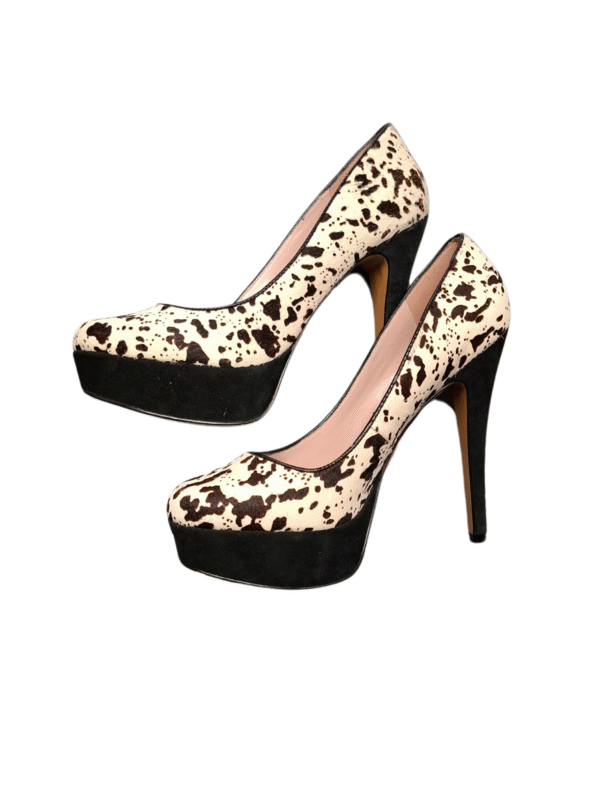 Raštuoti juodai balti aukštakulniai, 38 dydis