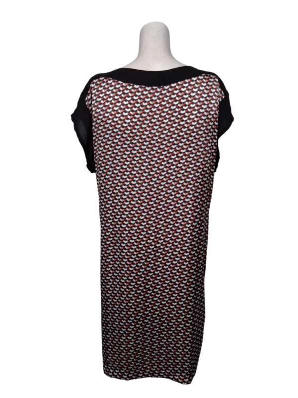 Įvairiaspalvė raštuota suknelė, L