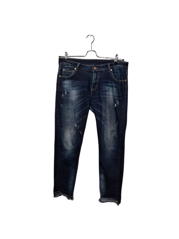 Tamsiai mėlyni džinsai, L