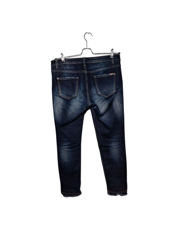 Tamsiai mėlyni džinsai, L