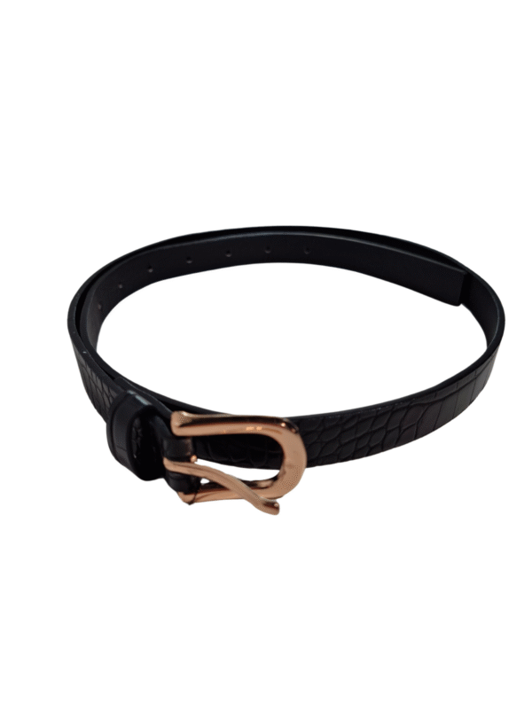 Juodas gyvūno rašto diržas, NAUJAS