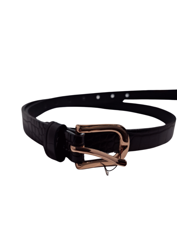 Juodas gyvūno rašto diržas, NAUJAS