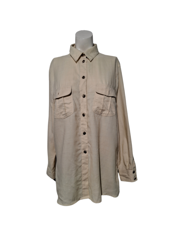 Kreminės spalvos marškiniai, L