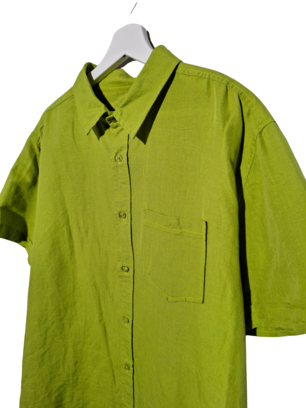 Žali marškiniai trumpomis rankovėmis, XL