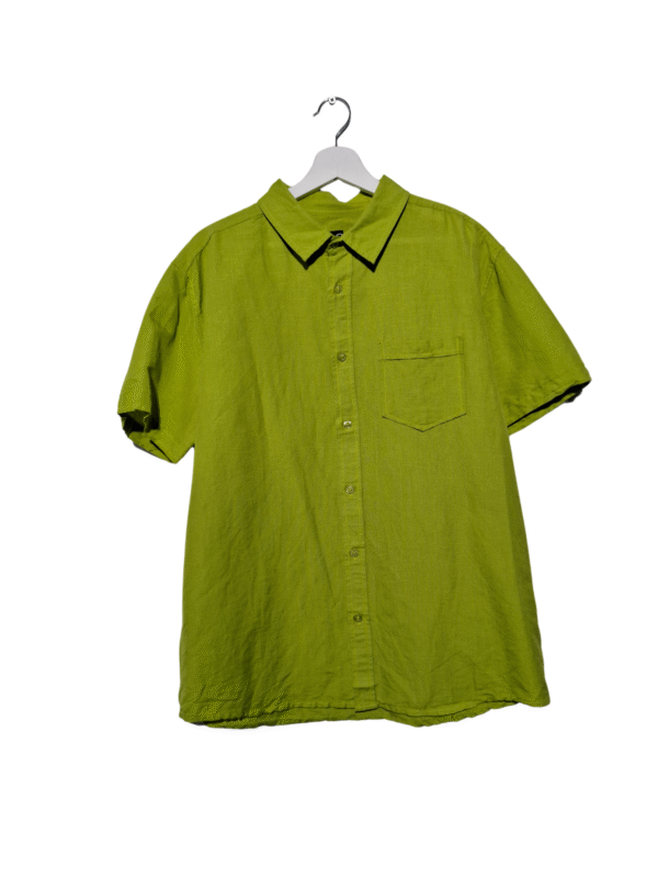 Žali marškiniai trumpomis rankovėmis, XL