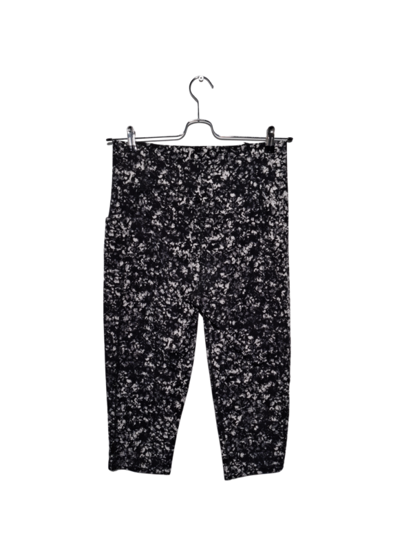 Juodos raštuotos sportinės tamprės, XL