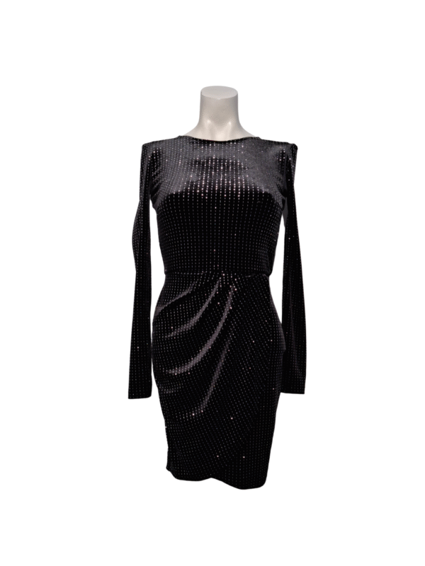 Juoda blizgi suknelė, XS