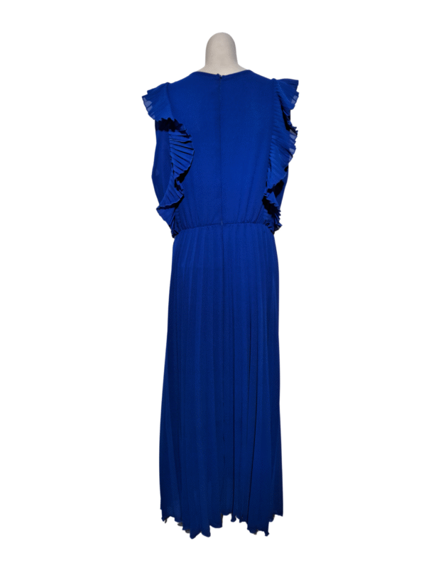 Mėlyna klostuota suknelė, XXL