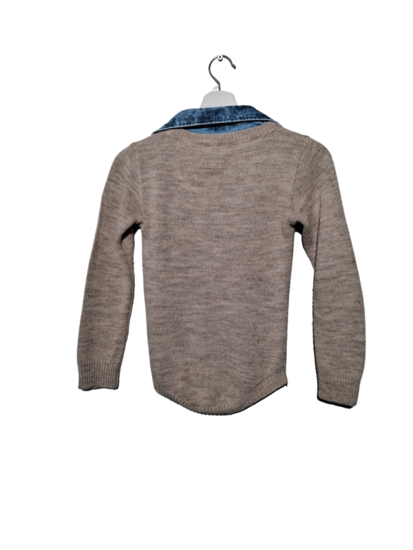 Smėlio spalvos vaikiškas megztinis, 134-140 cm