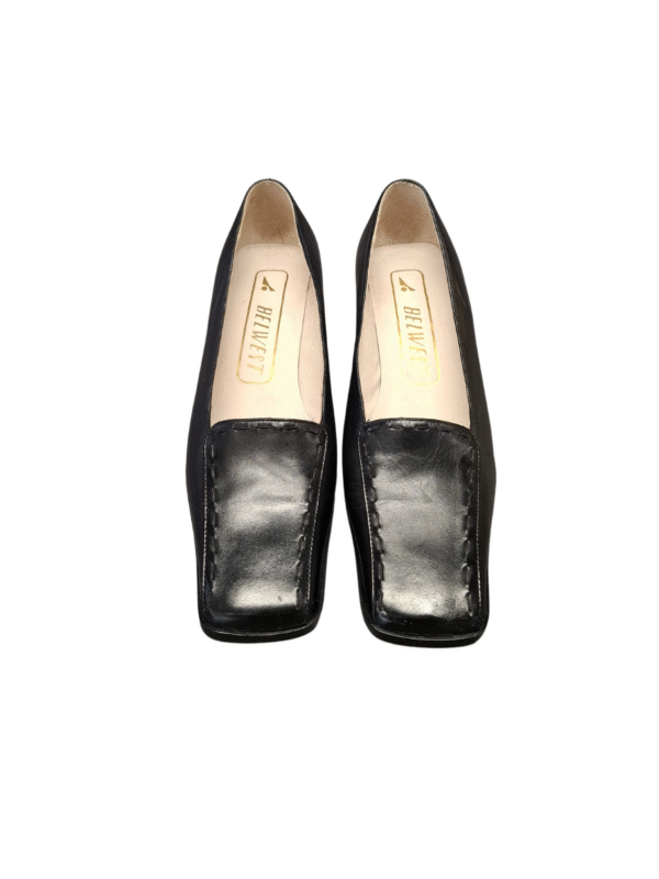 Juodi odiniai BELWEST aukštakulniai, 40 dydis