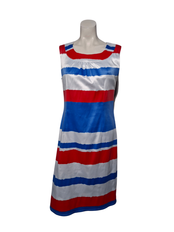 Įvairiaspalvė dryžuota KRYSTYNA suknelė, L