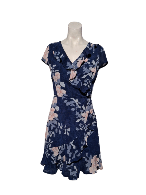 Mėlyna raštuota MONTON suknelė, S