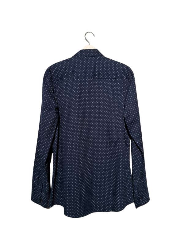 Mėlyni raštuoti LANGBEEYAR marškiniai, NAUJI, XL