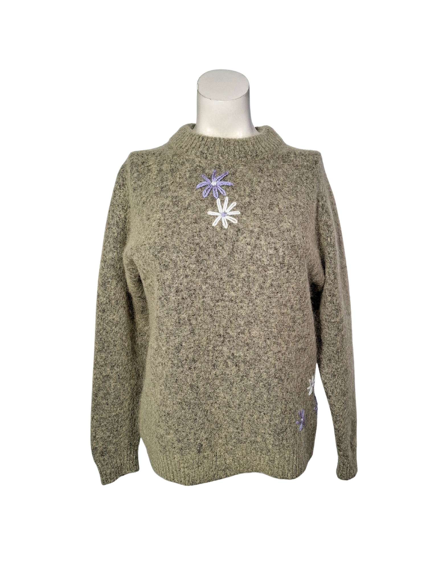 Upcycled by LOOPTEX žalias megztinis, S