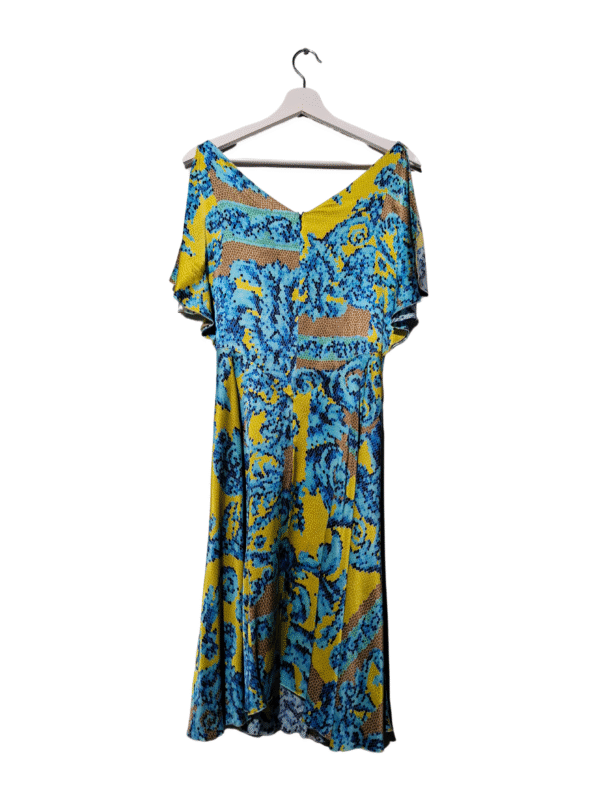 Įvairiaspalvė raštuota VERSACE COLLECTION suknelė, XS