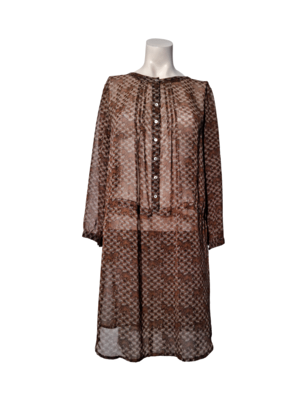 Ruda raštuota YARGICI suknelė, L