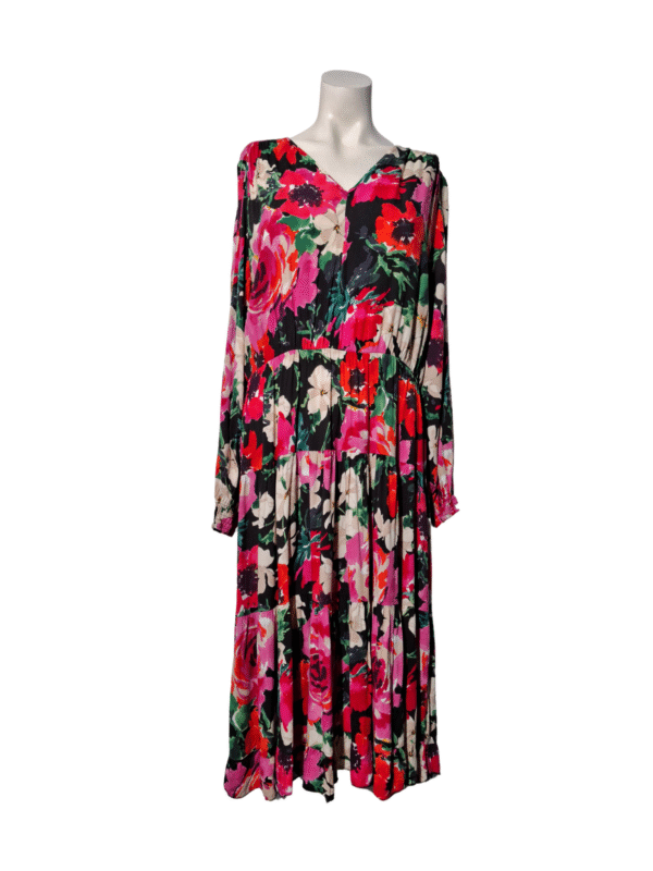 Įvairiaspalvė gėlėta RESERVED suknelė, XL