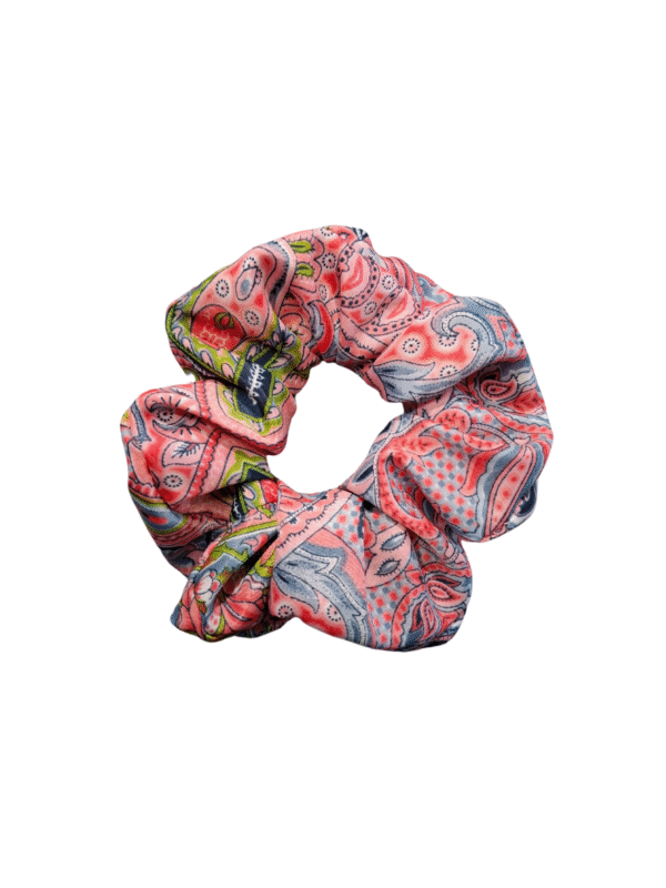 Upcycled by LOOPTEX šilkinė raštuota plaukų gumytė