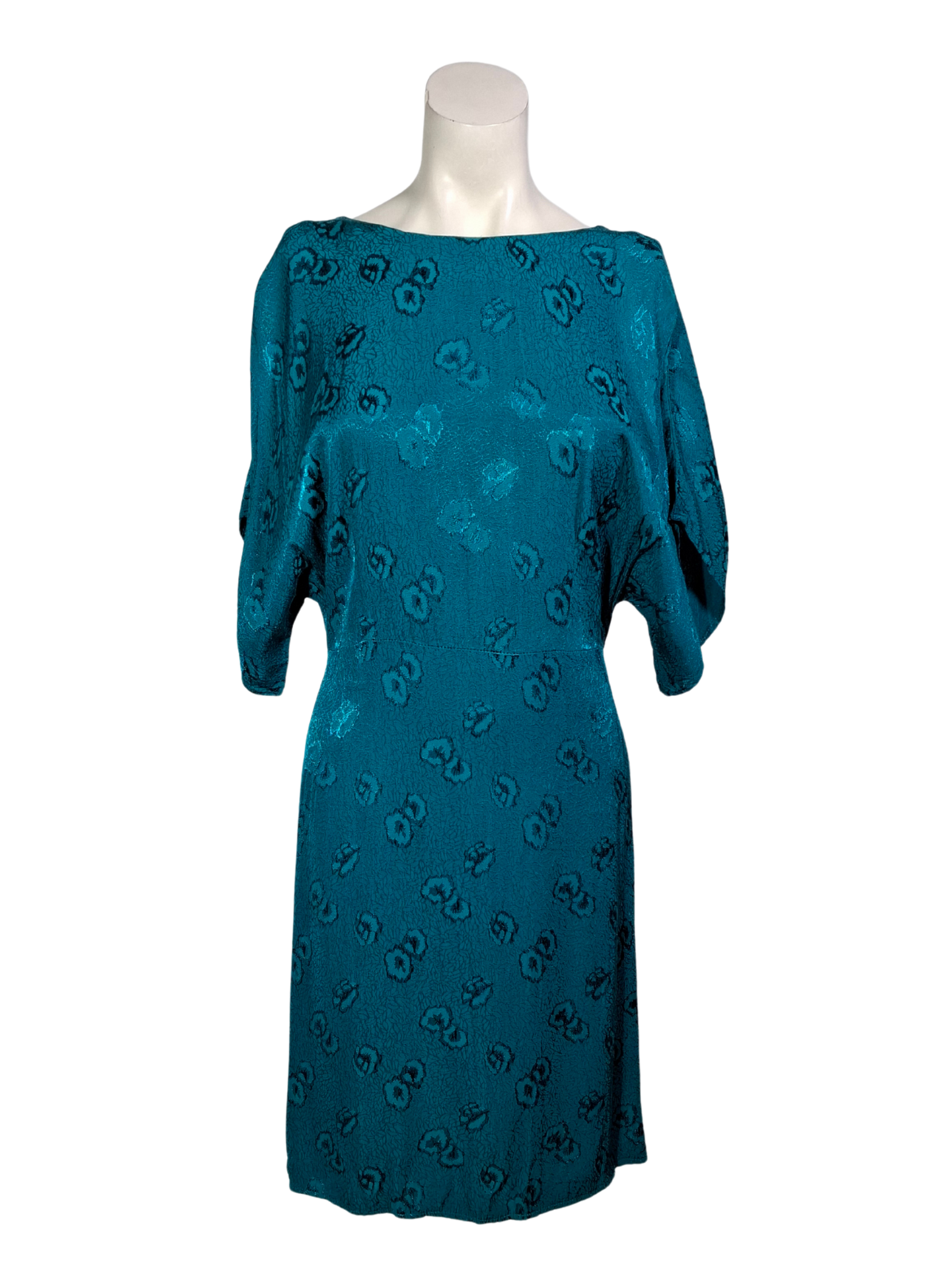 Žalia gėlėta MANGO suknelė, S