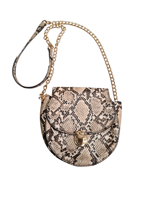 Smėlio spalvos gyvūno rašto rankinė