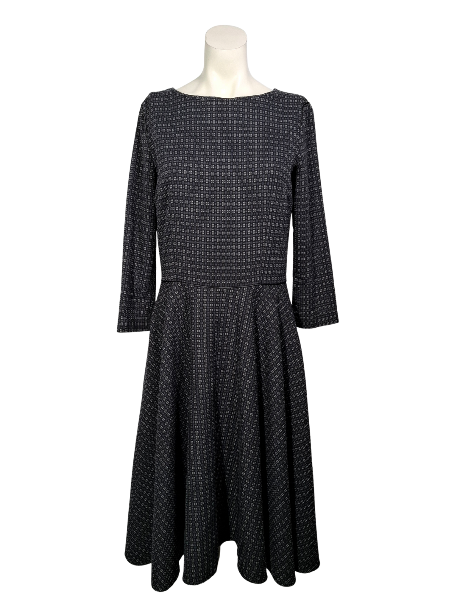 Juoda raštuota BLISS suknelė, M