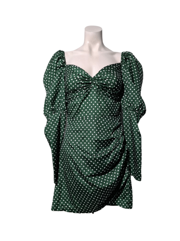 Žalia taškuota PRETTY LITTLE THING suknelė, NAUJA, S